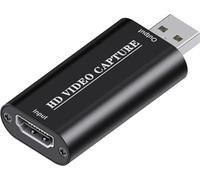 Capturadora Video capturadora hdmi, Tarjeta de Captura de vídeo HDMI a USB 2.0 para Juegos, Streaming Multimedia, Compatible con Nintendo Switch, PS3/4, Xbox One