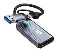 capturadora Video Papeaso, capturadora 4K HDMI a USB/USB C 3.0, Dispositivo de Captura de Video 1080P 60FPS, para transmisión, enseñanza, Juegos, videoconferencia o transmisión en Vivo