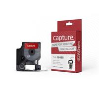 Capture 12mm x 3.5m Black on White Flexible Nylon Tape, 18488 (Flexible Nylon Tape)