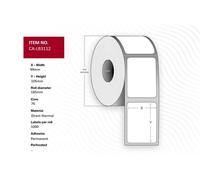 Capture Etiqueta RFID térmica directa 99x105 mm Blanca Permanente 1000 etiquetas/rollo