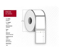Capture Etiquetas Térmicas Directas 102x74 mm. Blancas, Permanentes, Núcleo 40 Ø 121 mm. 1000 etiquetas/rollo, 12 rollos/caja.