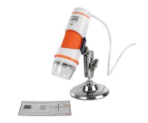 Capture sus descubrimientos con el microscopio digital portátil Deluxe 44302-C de Celestron, gris