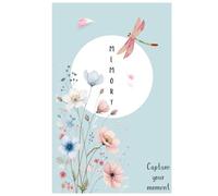 Capture Your Moment: A Beautiful 300-Page Lined Journal | Aesthetic Swan & Floral Memory Book | Daily Diary for Thoughts, Reflections, and Keepsake Memories