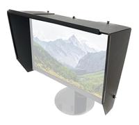 Capucha antirreflejos, pantalla plegable de escritorio, ajustable para monitores de 16 a 27 pulgadas, sombreado de tres lados para oficina y juegos