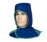 Capucha azul retardante a la llama para soldador WELDAS Fire Fox