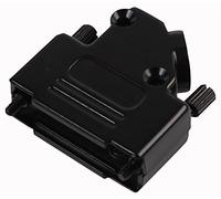 Capucha, D 15 vías, troquelado, negro, 45 grados; tipo de accesorio: capucha fundida; ángulo de salida del cable: 45°; material del cuerpo del conector: zinc Allo D45ZK15-BK-K; 1 unidad