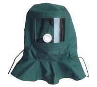 Capucha de chorro de arena, máscara de capucha Clear Vision con cuerda ajustable, máscara protectora contra el polvo y el viento para pulido, chorro de arena, pintura, recubrimiento en polvo y chorro