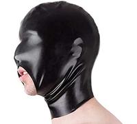 Capucha De Látex Capucha De Goma De Cubierta Completa Con Barbilla Abierta Y Máscara De Látex De Fosa Nasal,0,4 Mm,Medio