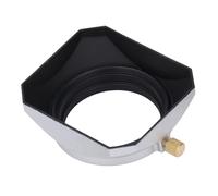 Capucha de Lente de 46 Mm, Sombra de Capucha de Lente de Metal Cuadrada, Tratamiento Mate en el Interior, para Filtro de Lente de Video Digital de Videocomisión DV, Plata Retro