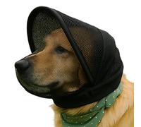 Capucha de malla para perro, capucha protectora para la cara del cachorro, protector de cabeza de perro de malla, para padres de mascotas, accesorios para senderismo, camping, entrenamiento, escalada