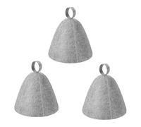 Capucha De Sauna De Fieltro De 3 Piezas, Capucha De Secado De Cabello Absorbente Simple, Capucha De Sauna De Vapor, Accesorios Para Sala De Vapor