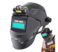 Capucha de soldadura de oscurecimiento automático - Casco de soldadura ligero | Cubierta de soldadura de campo ancho de visión | Filtro de color verdadero de visión solar para Stick Tig Mig, Sombra