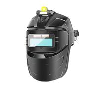 Capucha de soldadura de oscurecimiento automático, cubierta facial antideslumbrante, casco ajustable portátil, protector facial de sombra ancha para fabricación de metal, uso industrial y doméstico