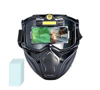 Capucha de soldadura de oscurecimiento automático, protector de soldadura con 3 luces ajustables, resistente a los rayos UV, para soldadura industrial, construcción, industria metalúrgica, taller, uso