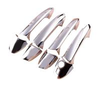 Capucha Manilla Decorativa Compatible con Benz para E Class para W212 2010 2011 2012 2013 2014 2015 Kit de Tapa Ajuste Cubierta manija Puerta Exterior Cromada Plata