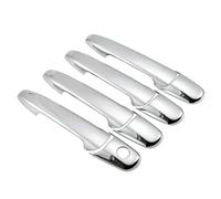 Capucha Manilla Decorativa Compatible Con Ford Para Fusion 2006-2012 Cubierta Manija Puerta Coche Moldura Exterior Izquierda Derecha Delantera Trasera Negra Fibra Carbono Cromada