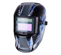 Capucha oscurecida automática: botón de ajuste de ABS con llama , pantalla de visión grande, máscara protectora profesional | Cómodo sombrero de soldador para una visibilidad óptima, alta