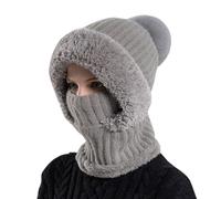Capucha Polar Integral Mujer Pasamontañas Térmico Balaclava Multifuncional para Clima Frío Invierno Protección Facial Térmica Mujer Conjunto de Gorro y Bufanda de Invierno Camping