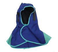 Capucha protectora de soldadura, 1PC ignífugo cuello cubierta transpirable a prueba de polvo chal soldador Cap resistente al fuego (azul)