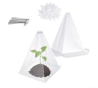 Capuchas transparentes de PVC para plantas de 11.8 x 7.8 pulgadas que apoyan el crecimiento temprano de la temporada y la mitigación de heladas tardías (20 juegos)