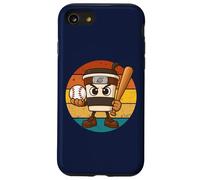 Capuchino Asesino Béisbol Lindo Italiano Brainrot Meme Kid Carcasa para iPhone SE (2020) / 7/8
