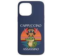 Capuchino Asesino Italiano Brainrot Meme Retro Puesta Del Sol Niños Carcasa para iPhone 13 Pro Max