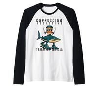 Capuchino Asesino Tralalero Tralala Italiano Brainrot Meme Camiseta Manga Raglan