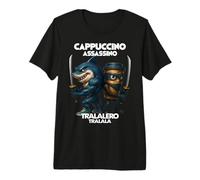 Capuchino Asesino Tralalero Tralala Italiano Brainrot Meme Camiseta Premium