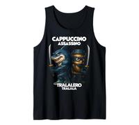 Capuchino Asesino Tralalero Tralala Italiano Brainrot Meme Camiseta sin Mangas