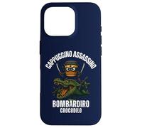 Capuchino Assassino Bombardiro Crocodilo Italiano Brainrot Carcasa para iPhone 16 Pro