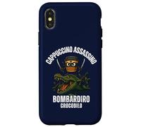 Capuchino Assassino Bombardiro Crocodilo Italiano Brainrot Carcasa para iPhone X/XS