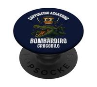 Capuchino Assassino Bombardiro Crocodilo Italiano Brainrot PopSockets PopGrip Adhesivo