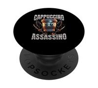 Capuchino Assassino Brainrot Italiano Brainrot Bootleg Meme PopSockets PopGrip Adhesivo