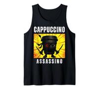 Capuchino Assassino Modo Oscuro Italiano Brainrot Meme Niños Camiseta sin Mangas