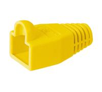Capuchon funda protectora conector rj45 amarillo