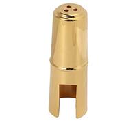 Capuchón Protectores Para Boquilla Saxofón, Metal Dorado - Protección Duradera, Ligero Y Compacto Para Saxo Y Clarinete (Tenor)