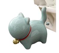 Capuchons De Boulons De Toilettes - Capuchons De Boulons De Toilettes En Forme De Chat | Cache-boulons En Céramique En Forme D'animaux Mignons, Faciles À Installer, Figurines D'animaux Universelles Et