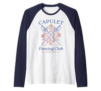 Capulet Fencing Club Romeo and Juliet Funny Book Lover Camiseta Manga Raglan