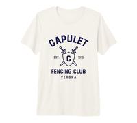 Capulet Fencing Club Romeo and Juliet Funny Book Lover Camiseta Premium