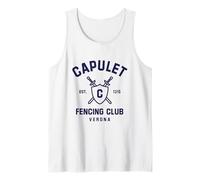Capulet Fencing Club Romeo and Juliet Funny Book Lover Camiseta sin Mangas