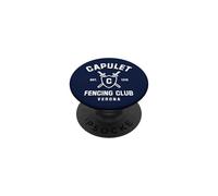 Capulet Fencing Club Romeo and Juliet Funny Book Lover PopSockets PopGrip Adhesivo