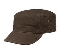 CapUniverse Gorra Urbano Militar Mujer/Hombre - Gorro de Cuba algodón con Visera, Cerrado por atrás Otoño Primavera Invierno Verano Verano/Invierno - L/XL (58-61 cm) marrón