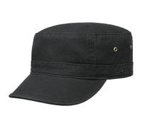 CapUniverse Gorra Urbano Militar Mujer/Hombre - Gorro de Cuba algodón con Visera, Cerrado por atrás Otoño Primavera Invierno Verano Verano/Invierno - L/XL (58-61 cm) Negro