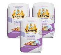 Caputo Nuvola 1 kg - Harina de Trigo Tipo 0 Italiana para Pizza Napolitana y Masas de Alta Hidratación - Molino Caputo - Pack Laborawi (x3)