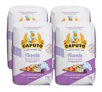 Caputo Nuvola 1 kg - Harina de Trigo Tipo 0 Italiana para Pizza Napolitana y Masas de Alta Hidratación - Molino Caputo - Pack Laborawi (x4)