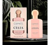 Capvce Exclusive CELIA Eau de Parfum (100 ml), fragancia floral cálida para mujer con ámbar y neroli, perfume vegano y duradero, elegante idea de regalo para mujeres