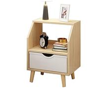 CAPXXIN MRDAER - Mesita de noche, caja de almacenamiento, diseños de 1 cajón, más espacio de almacenamiento, fácil de instalar, 37 cm de largo x 28 cm de ancho x 50 cm de alto (color: A) necesaria