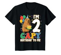 Capy 2 Years Old Capy Birthday To Me 2nd Birthday Capybara Camiseta