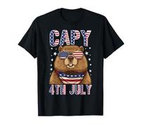 Capy 4th of July - Patriotic Capybara USA Humor Camiseta