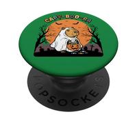 Capy-Boo-Ra Cappy Halloween Divertido Disfraz de Capybara Lindo PopSockets PopGrip Adhesivo